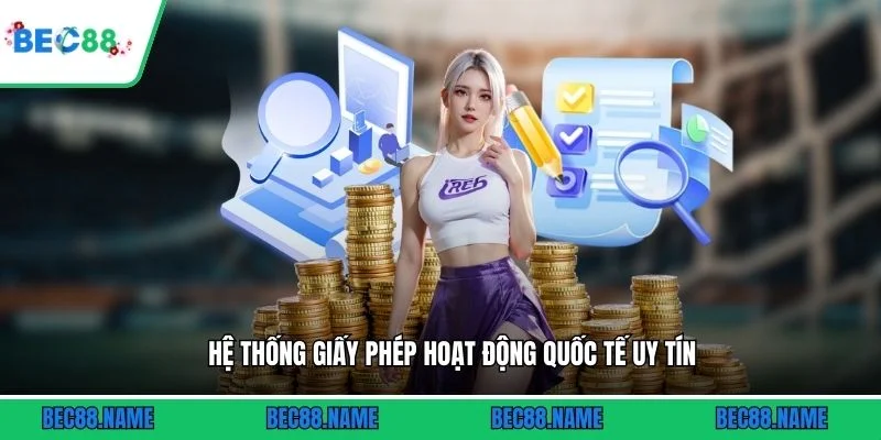 Hệ thống giấy phép hoạt động quốc tế uy tín