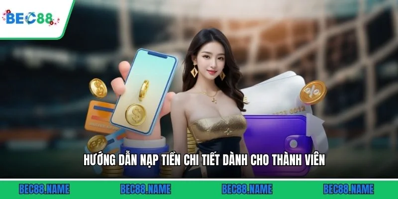 Hướng dẫn nạp tiền chi tiết dành cho thành viên