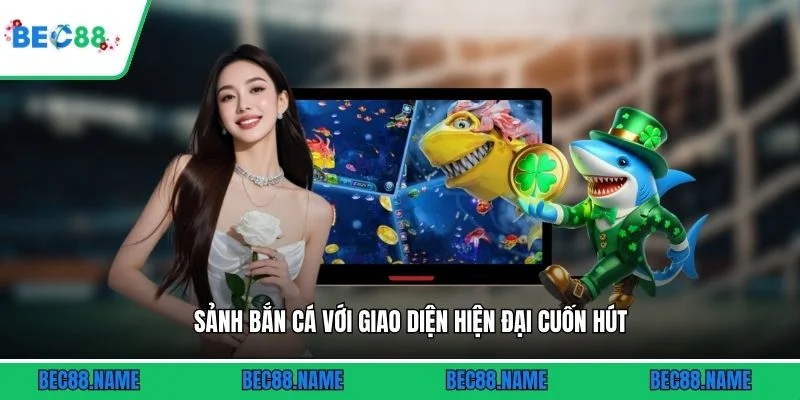Sảnh bắn cá với giao diện hiện đại cuốn hút