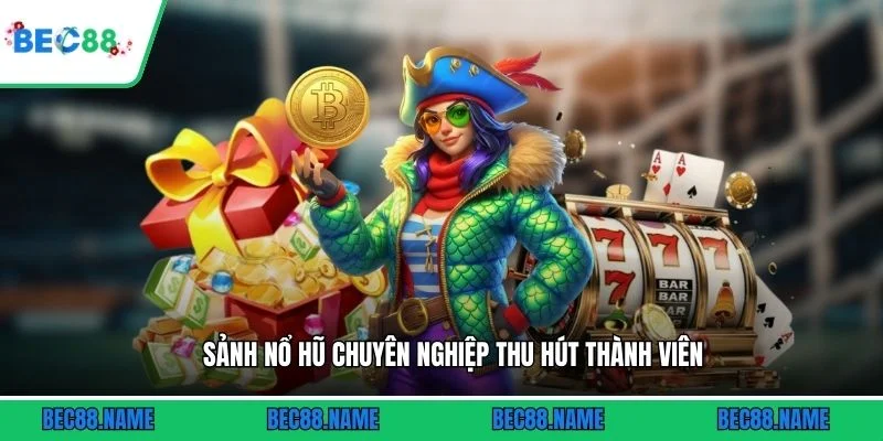 Sảnh nổ hũ chuyên nghiệp thu hút thành viên
